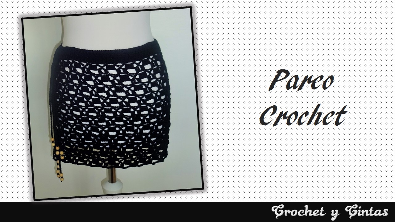 Pareo salida de ba o tejido a crochet ganchillo Crochet y Cintas